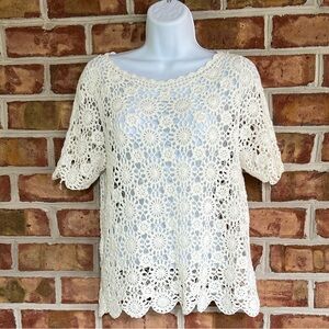 Joie Ivory Lace Women's Blouse great to overlay. Size X-Small